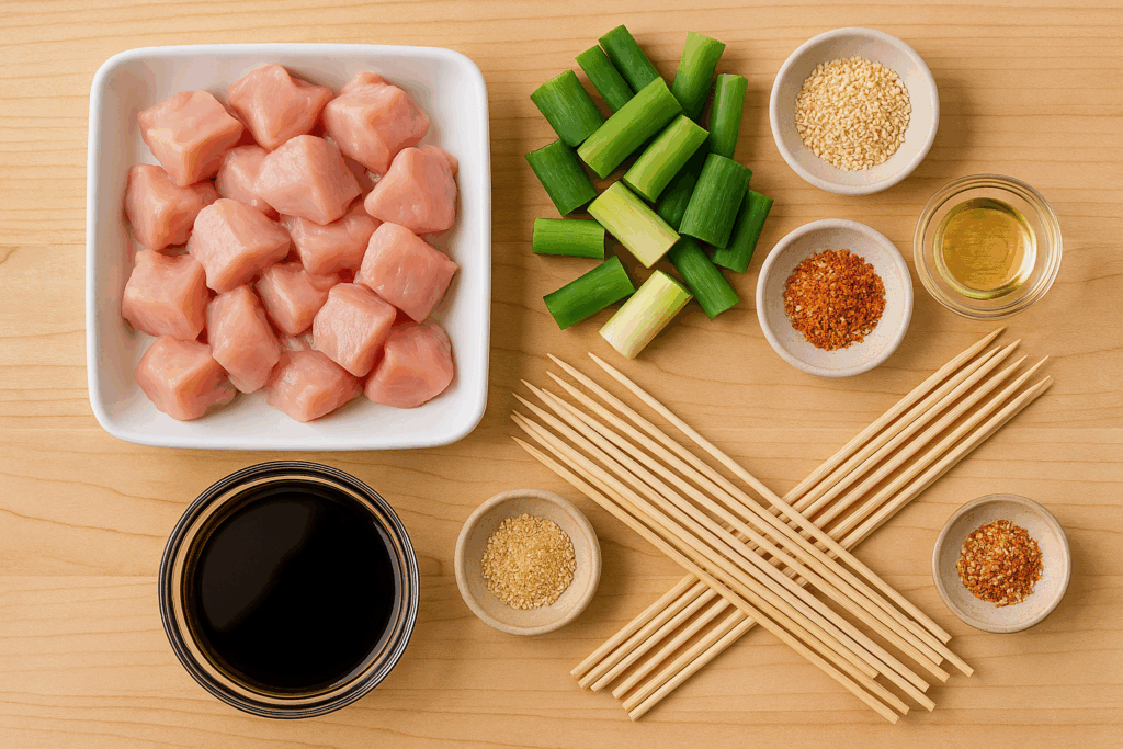 Yakitori ingredients