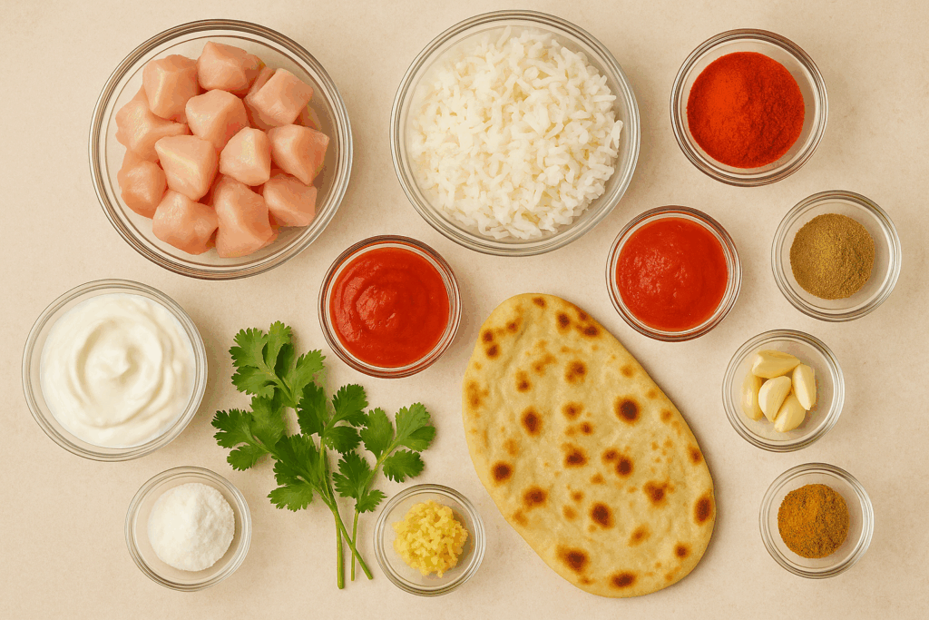 chicken tikka masala ingredients created by AI