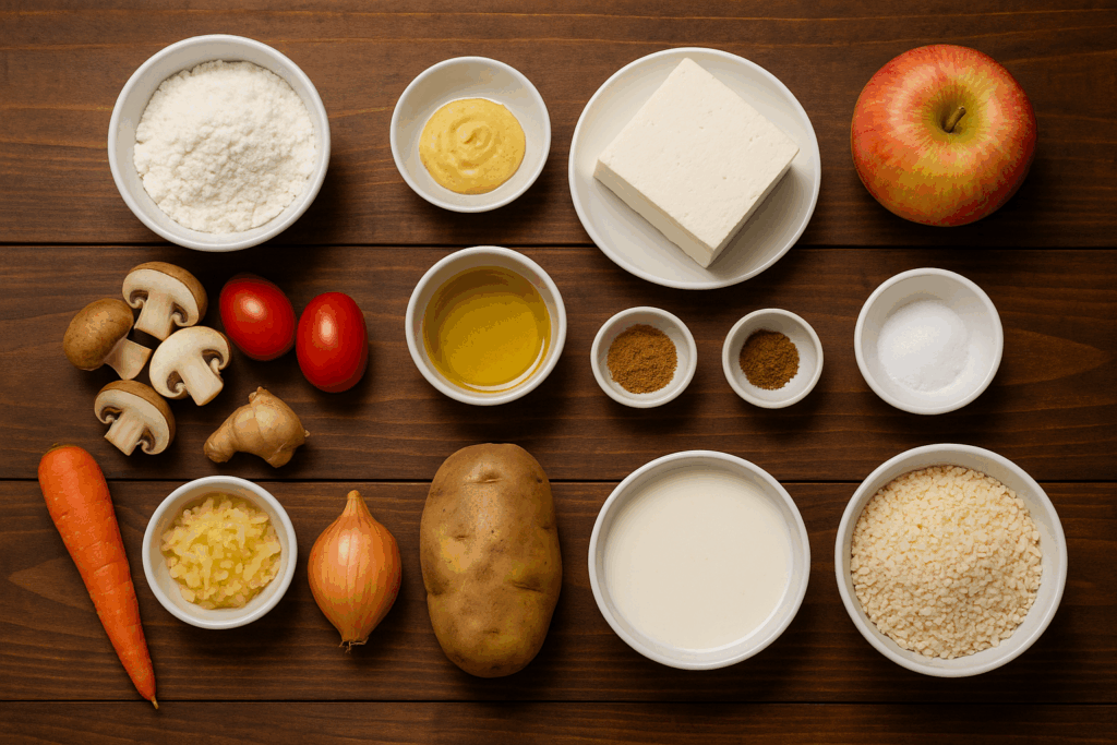 Tofu Katsu Ingredients
