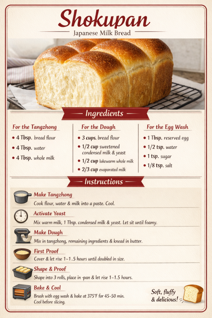 Shokupan Recipe Card