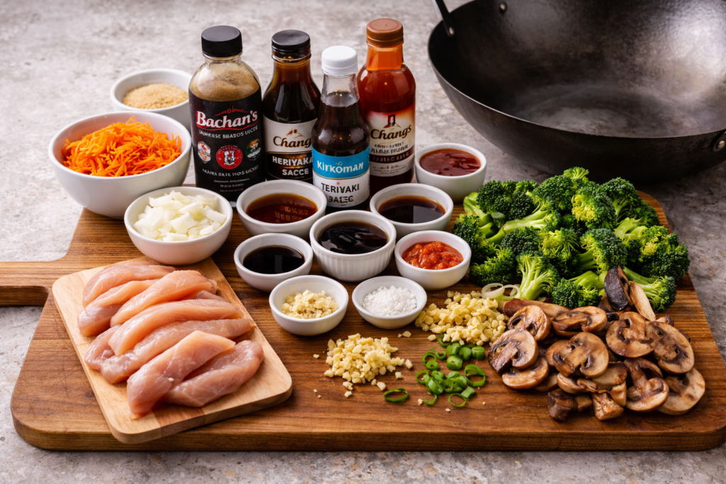 Pantry Stir-Fry Ingredients
